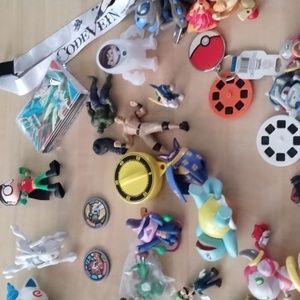 Lot of toys, marbles, figures, squinkies and more